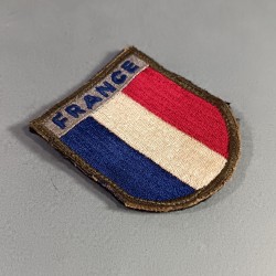 INSIGNE D'EPAULE EN TISSU PATCH FRANCE 1 ère ARMEE DEBARQUEMENT RHIN et DANUBE LIBERATION 1944 1945 FFL